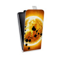 Дизайнерский вертикальный чехол-книжка для Microsoft Lumia 430 Dual SIM Солнце