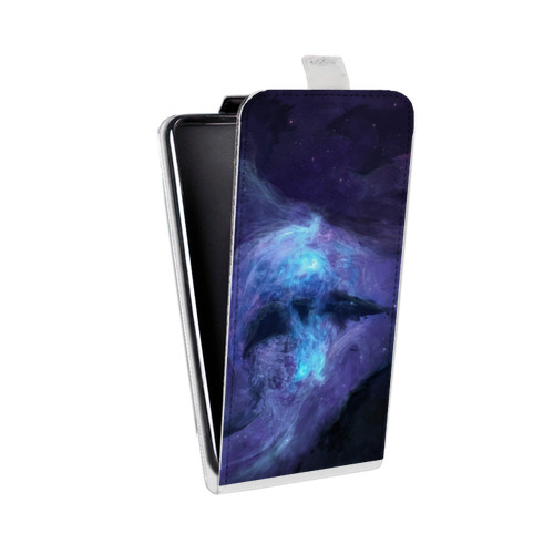 Дизайнерский вертикальный чехол-книжка для Samsung Galaxy Grand 2 Туманность