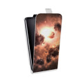 Дизайнерский вертикальный чехол-книжка для LG G7 Fit Туманность