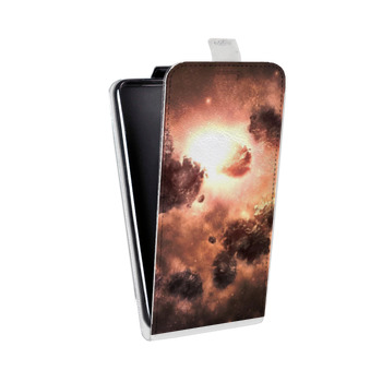 Дизайнерский вертикальный чехол-книжка для Iphone 5s Туманность (на заказ)