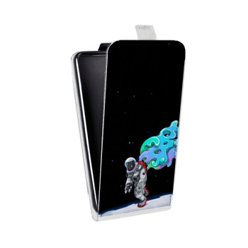 Дизайнерский вертикальный чехол-книжка для Sony Xperia E4g Космонавт (на заказ)