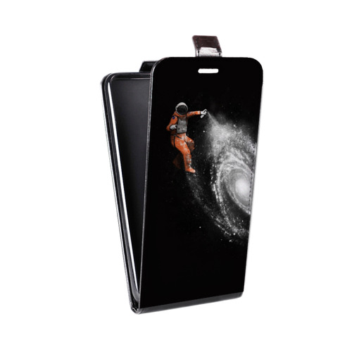 Дизайнерский вертикальный чехол-книжка для OnePlus 8T Космонавт