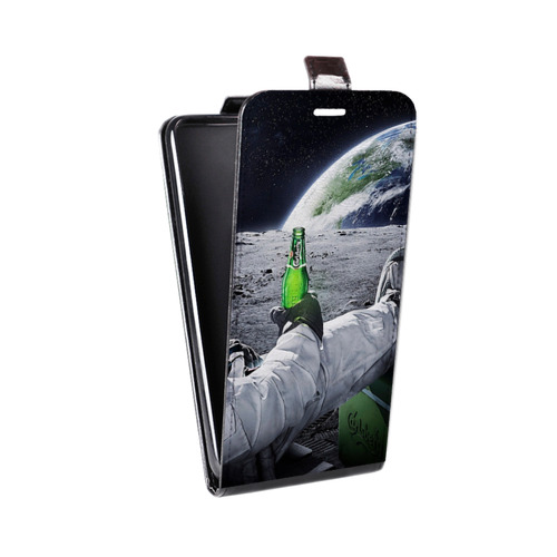 Дизайнерский вертикальный чехол-книжка для Meizu MX5 Космонавт