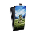 Дизайнерский вертикальный чехол-книжка для Asus ZenFone 3 5.2 Космонавт