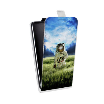 Дизайнерский вертикальный чехол-книжка для LG K7 Космонавт (на заказ)