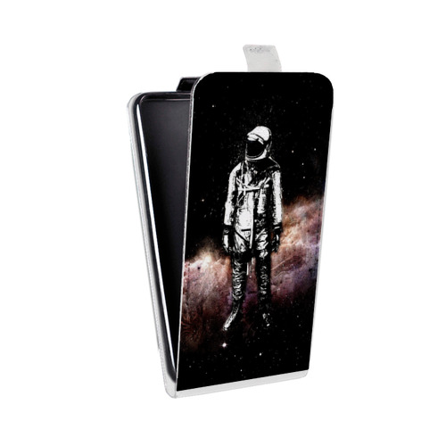 Дизайнерский вертикальный чехол-книжка для LG G7 Fit Космонавт