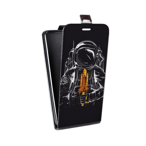 Дизайнерский вертикальный чехол-книжка для Sony Xperia XZ Космонавт