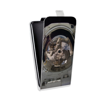 Дизайнерский вертикальный чехол-книжка для Nokia 5 Космонавт (на заказ)