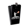 Дизайнерский вертикальный чехол-книжка для Huawei Honor 6 Plus Космонавт
