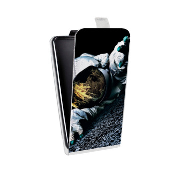 Дизайнерский вертикальный чехол-книжка для Samsung Galaxy S6 Edge Космонавт (на заказ)