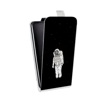 Дизайнерский вертикальный чехол-книжка для Samsung Galaxy J7 (2017) Космонавт (на заказ)