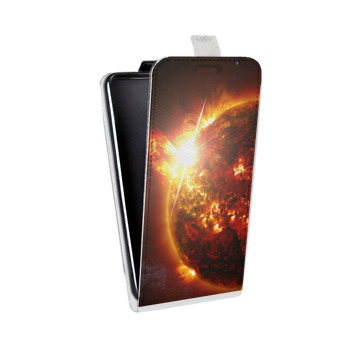 Дизайнерский вертикальный чехол-книжка для Huawei Honor 30i Солнце (на заказ)