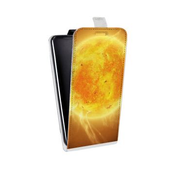 Дизайнерский вертикальный чехол-книжка для Samsung Galaxy S5 (Duos) Солнце (на заказ)