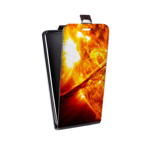 Дизайнерский вертикальный чехол-книжка для Huawei Honor 6 Plus Солнце
