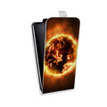 Дизайнерский вертикальный чехол-книжка для HTC Desire 530 Солнце