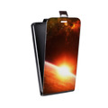 Дизайнерский вертикальный чехол-книжка для Samsung Galaxy A8 Солнце