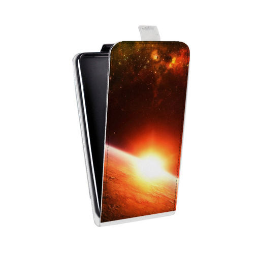 Дизайнерский вертикальный чехол-книжка для Alcatel One Touch Pop C9 Солнце