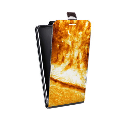 Дизайнерский вертикальный чехол-книжка для Huawei P40 Солнце