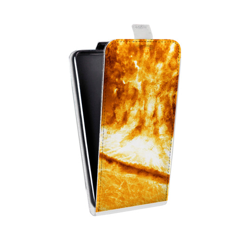 Дизайнерский вертикальный чехол-книжка для Sony Xperia go Солнце