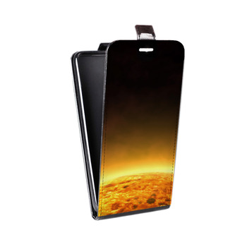 Дизайнерский вертикальный чехол-книжка для Samsung Galaxy S5 (Duos) Солнце (на заказ)