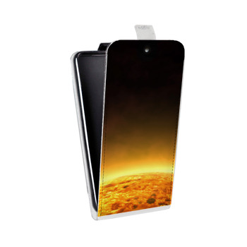 Дизайнерский вертикальный чехол-книжка для Huawei Honor 9 Солнце (на заказ)