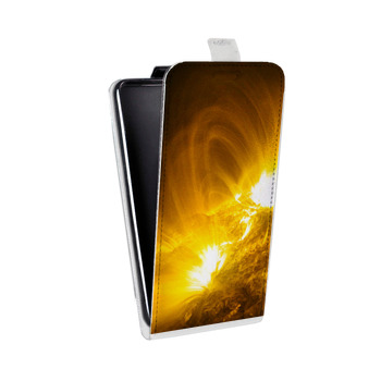 Дизайнерский вертикальный чехол-книжка для Huawei Honor View 10 Солнце (на заказ)