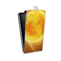 Дизайнерский вертикальный чехол-книжка для Lenovo Moto G5 Солнце