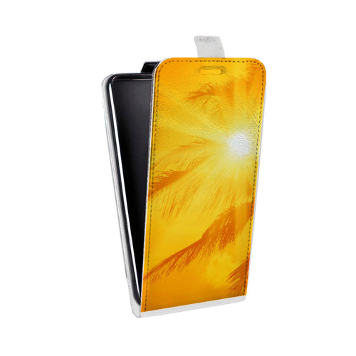 Дизайнерский вертикальный чехол-книжка для Microsoft Lumia 435 Солнце