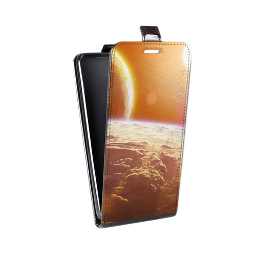 Дизайнерский вертикальный чехол-книжка для LG X Style Солнце