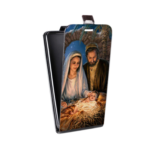 Дизайнерский вертикальный чехол-книжка для Sony Xperia XZ Рождество Христово