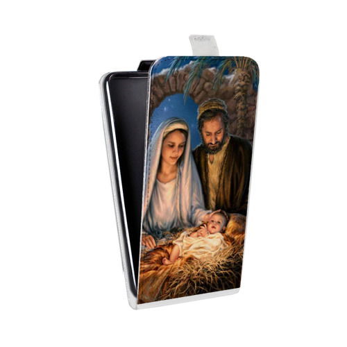 Дизайнерский вертикальный чехол-книжка для Nokia 7 Рождество Христово