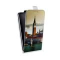 Дизайнерский вертикальный чехол-книжка для Samsung Galaxy Core Венеция