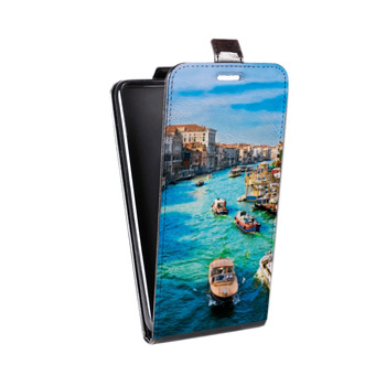 Дизайнерский вертикальный чехол-книжка для Iphone 7 Венеция (на заказ)