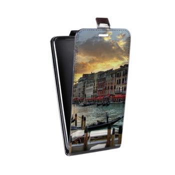 Дизайнерский вертикальный чехол-книжка для Sony Xperia E5 Венеция (на заказ)