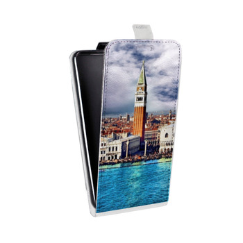 Дизайнерский вертикальный чехол-книжка для Samsung Galaxy Note 2 Венеция (на заказ)
