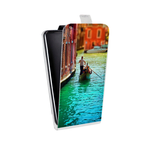 Дизайнерский вертикальный чехол-книжка для Motorola Moto E7 Plus Венеция