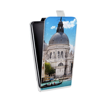 Дизайнерский вертикальный чехол-книжка для Samsung Galaxy S6 Edge Венеция (на заказ)