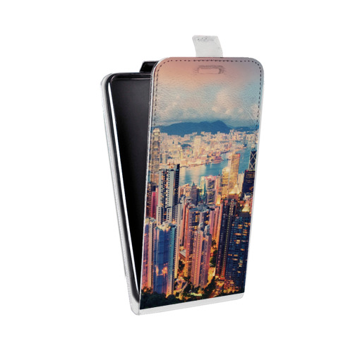 Дизайнерский вертикальный чехол-книжка для LG K10 Гонконг