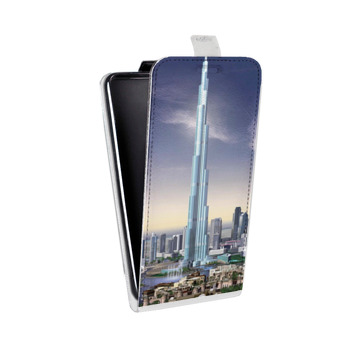Дизайнерский вертикальный чехол-книжка для LG Class Дубаи (на заказ)