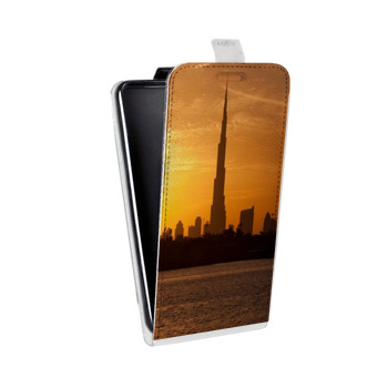 Дизайнерский вертикальный чехол-книжка для Samsung Galaxy Note 2 Дубаи (на заказ)