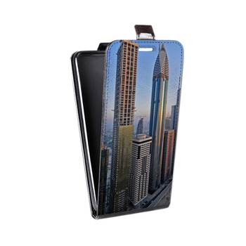 Дизайнерский вертикальный чехол-книжка для Huawei P9 Lite Дубаи (на заказ)