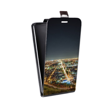 Дизайнерский вертикальный чехол-книжка для Huawei P Smart Лос-Анжелес (на заказ)