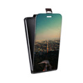 Дизайнерский вертикальный чехол-книжка для HTC Desire 200 Лос-Анжелес