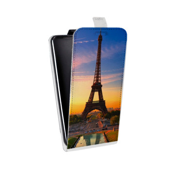 Дизайнерский вертикальный чехол-книжка для Alcatel One Touch Pop D5 Париж (на заказ)