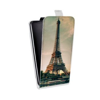 Дизайнерский вертикальный чехол-книжка для LG Class Париж (на заказ)