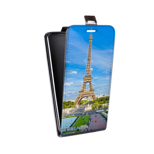 Дизайнерский вертикальный чехол-книжка для Realme 5 Париж