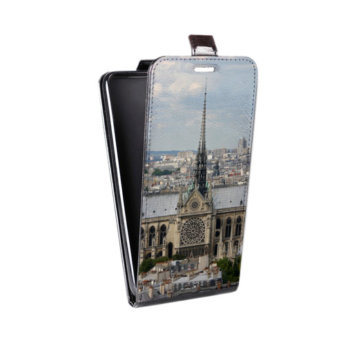 Дизайнерский вертикальный чехол-книжка для Huawei P9 Plus Париж