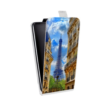 Дизайнерский вертикальный чехол-книжка для LG K7 Париж (на заказ)