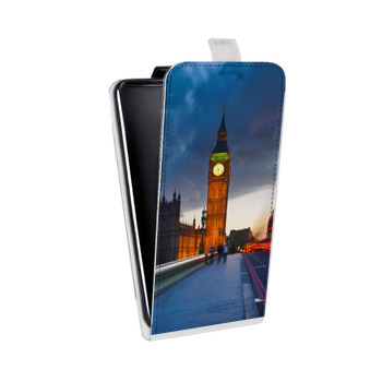 Дизайнерский вертикальный чехол-книжка для Iphone 5s Лондон (на заказ)