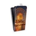 Дизайнерский вертикальный чехол-книжка для Samsung Galaxy Core Лондон